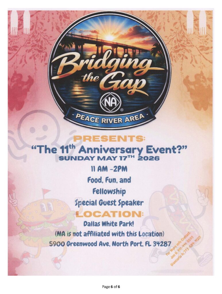 Bridging the Gap - Anniversary Event Flyer